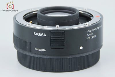 【中古】SIGMA シグマ TELE CONVERTER 1.4x TC-1401 キヤノン用
