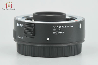【中古】SIGMA シグマ TELE CONVERTER 1.4x TC-1401 キヤノン用