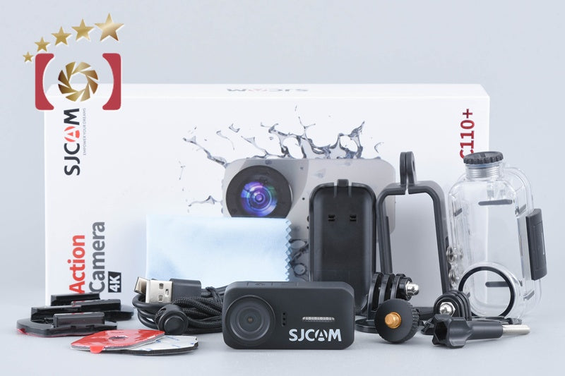 【中古】SJCAM エスジェイカム C110 Plus ブラック 4K ポケットアクションカメラ 元箱付き