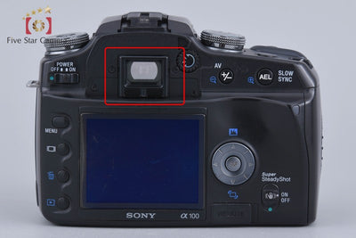 【中古】SONY ソニー α100 DSLR-A100 ブラック デジタル一眼レフカメラ