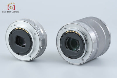[Used] SONY Sony α NEX-5 Double Lens Kit Silver Shutter Count Very Low With Original Box