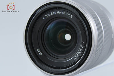 [Used] SONY Sony α NEX-5 Double Lens Kit Silver, low shutter count, with original box