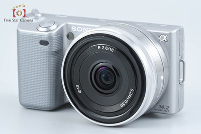 [Used] SONY Sony α NEX-5 Double Lens Kit Silver Shutter Count Very Low With Original Box