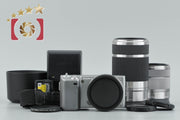 [Used] SONY α NEX-5 Double Zoom Lens Kit Silver