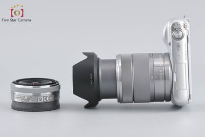 [Used] SONY Sony α NEX-C3 Double Lens Kit Silver - Low Shutter Count