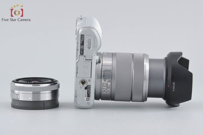 [Used] SONY Sony α NEX-C3 Double Lens Kit Silver - Low Shutter Count