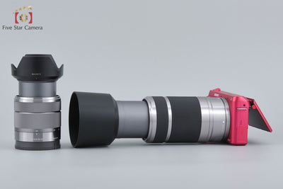 [Used] SONY α NEX-F3 Double Zoom Lens Kit Pink - Low Shutter Count