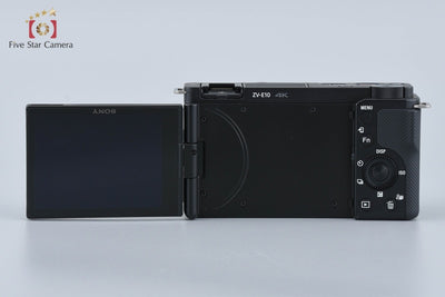 Used: Sony α VLOGCAM ZV-E10Y Double Zoom Lens Kit Black, Low Shutter Count, With Original Box