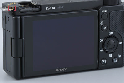 Used: Sony α VLOGCAM ZV-E10Y Double Zoom Lens Kit Black, Low Shutter Count, With Original Box