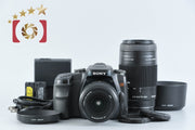 [Used] SONY α100 DSLR-A100W Double Zoom Lens Kit Black