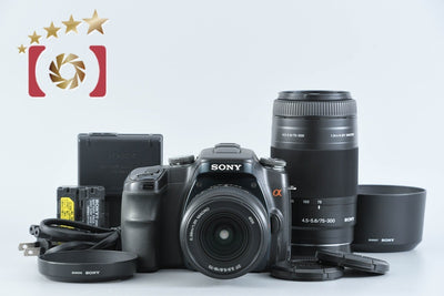 [Used] SONY α100 DSLR-A100W Double Zoom Lens Kit Black