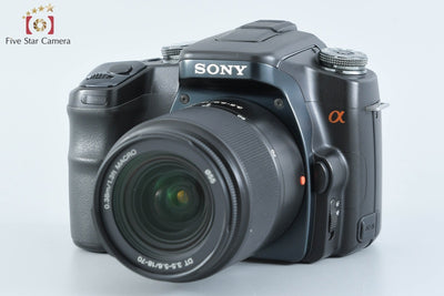 [Used] SONY α100 DSLR-A100W Double Zoom Lens Kit Black