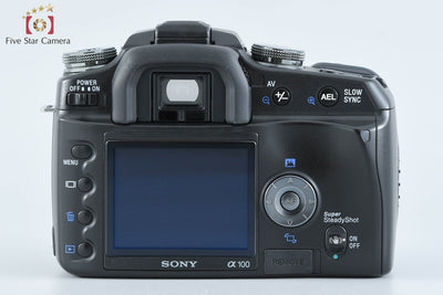 [Used] SONY α100 DSLR-A100W Double Zoom Lens Kit Black
