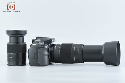 [Used] SONY α100 DSLR-A100W Double Zoom Lens Kit Black