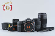 [Used] SONY Alpha 200 DSLR-A200 Double Zoom Lens Kit Black