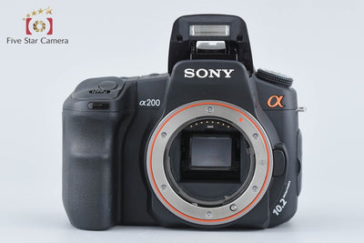 [Used] SONY Alpha 200 DSLR-A200 Double Zoom Lens Kit Black