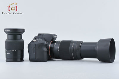 [Used] SONY Alpha 200 DSLR-A200 Double Zoom Lens Kit Black
