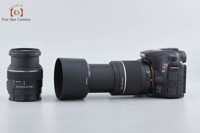[Used] SONY α57 SLT-A57 Double Zoom Lens Kit with Original Box