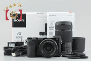 [Used] Sony α6000 ILCE-6000 Double Zoom Lens Kit Black, Low Shutter Count, With Original Box