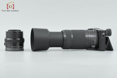 [Used] Sony α6000 ILCE-6000 Double Zoom Lens Kit Black, Low Shutter Count, With Original Box