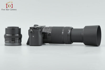 [Used] Sony α6000 ILCE-6000 Double Zoom Lens Kit Black, Low Shutter Count, With Original Box