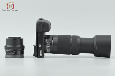 [Used] Sony α6000 ILCE-6000 Double Zoom Lens Kit Black, Low Shutter Count, With Original Box