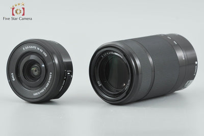 [Used] Sony α6000 ILCE-6000 Double Zoom Lens Kit Black, Low Shutter Count, With Original Box