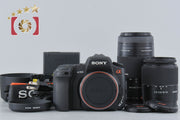 Used: SONY α300 DSLR-A300 Black + DT 18-70mm f/3.5-5.6 SAL1870 + 75-300mm f/4.5-5.6 MACRO SAL75300