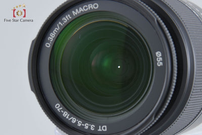 Used: SONY α300 DSLR-A300 Black + DT 18-70mm f/3.5-5.6 SAL1870 + 75-300mm f/4.5-5.6 MACRO SAL75300