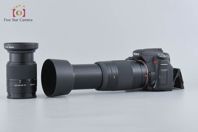 Used: SONY α300 DSLR-A300 Black + DT 18-70mm f/3.5-5.6 SAL1870 + 75-300mm f/4.5-5.6 MACRO SAL75300