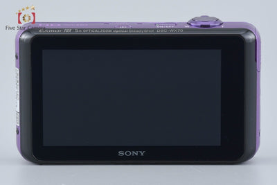 [Used] SONY Sony Cyber-shot DSC-WX70 Violet Digital Still Camera with Original Box