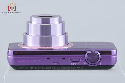 [Used] SONY Sony Cyber-shot DSC-WX70 Violet Digital Still Camera with Original Box
