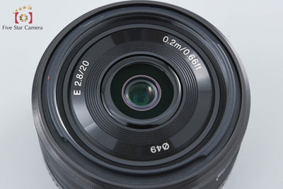 [Used] SONY E 20mm f/2.8 SEL20F28