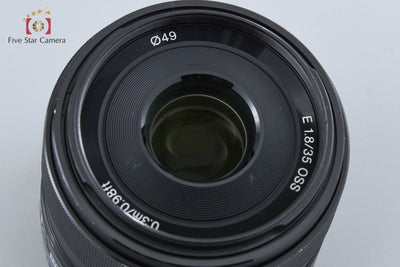【Used】SONY E 35mm f/1.8 OSS SEL35F18 with original box