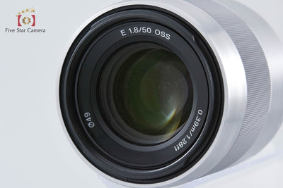 [Used] SONY Sony E 50mm f/1.8 OSS SEL50F18 Silver with Original Box
