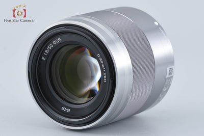 Used: SONY E 50mm f/1.8 OSS SEL50F18 Silver with original box