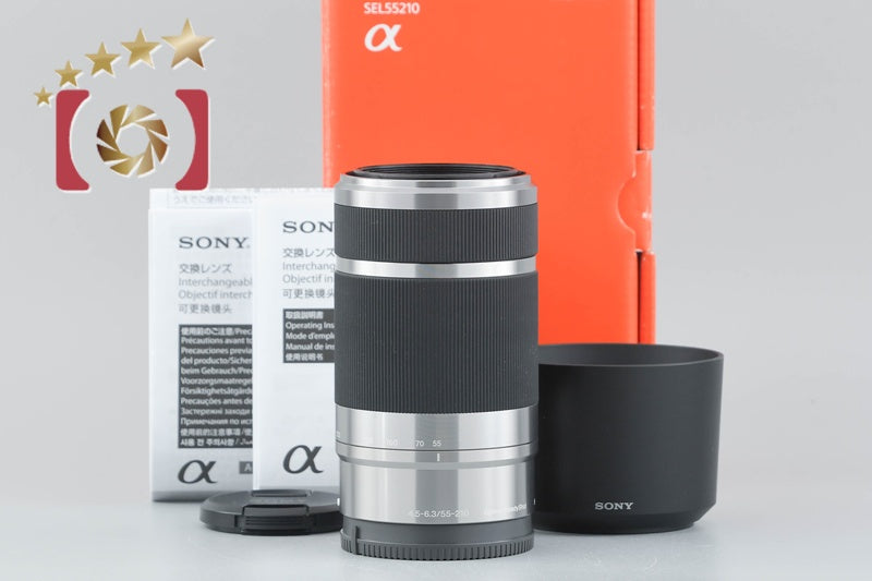 [Used] SONY Sony E 55-210mm f/4.5-6.3 OSS SEL55210 Silver With Original Box