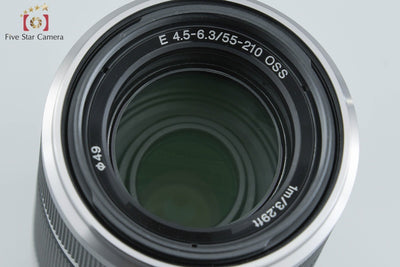 [Used] SONY Sony E 55-210mm f/4.5-6.3 OSS SEL55210 Silver With Original Box