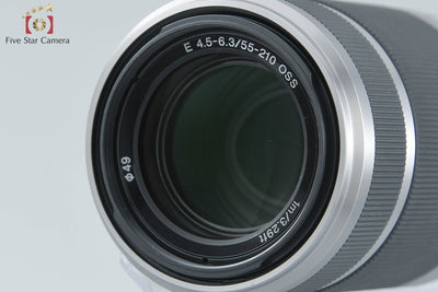 [Used] SONY Sony E 55-210mm f/4.5-6.3 OSS SEL55210 Silver With Original Box