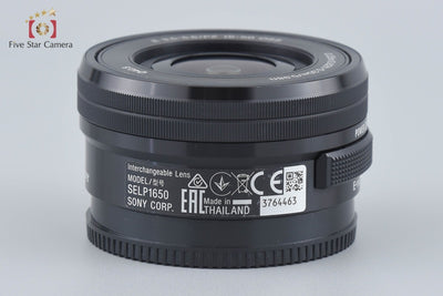 [Used] SONY E PZ 16-50mm f/3.5-5.6 OSS SELP1650 Black