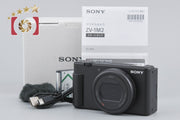Used: SONY VLOGCAM ZV-1M2 Black Compact Digital Camera with Original Box