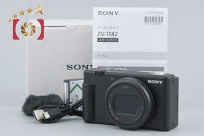 Used: SONY VLOGCAM ZV-1M2 Black Compact Digital Camera with Original Box