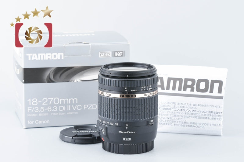 [Used] TAMRON Tamron B008 18-270mm f/3.5-6.3 Di II VC PZD for Canon with original box