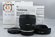 TAMRON F050 20mm f/2.8 Di III OSD M1:2 for Sony E-mount