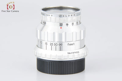 Used] Tokyo Kogaku TOPCON Topcor 50mm f/3.5 L39 Leica Screw Mount Overhauled in January 2023