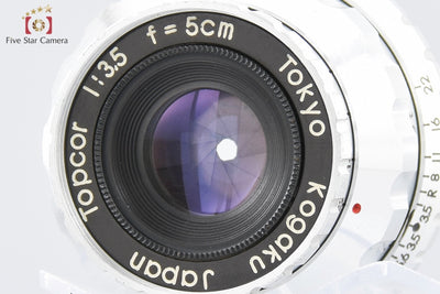 Used] Tokyo Kogaku TOPCON Topcor 50mm f/3.5 L39 Leica Screw Mount Overhauled in January 2023
