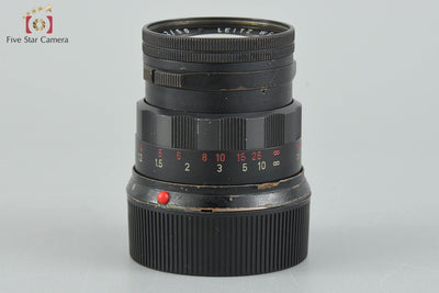 【超希少品】Leica ライカ SUMMICRON 50mm f/2 ブラックペイント 固定鏡筒 後期 レッドスケール 2025.3月オーバーホール済み