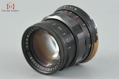 【超希少品】Leica ライカ SUMMICRON 50mm f/2 ブラックペイント 固定鏡筒 後期 レッドスケール 2025.3月オーバーホール済み