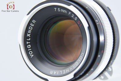 【中古】Voigtlander フォクトレンダー COLOR-HELIAR 75mm f/2.5 SL ニコン用