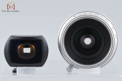 Used Voigtlander COLOR-SKOPAR 21mm f/4 MC Silver L39 Leica Screw Mount + 21mm Viewfinder